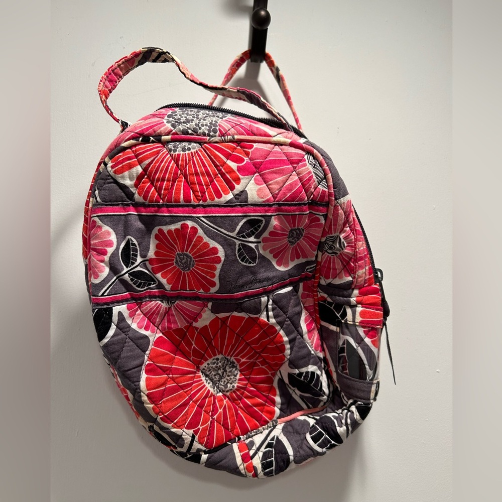 Vera Bradley pink and gray lunch bag